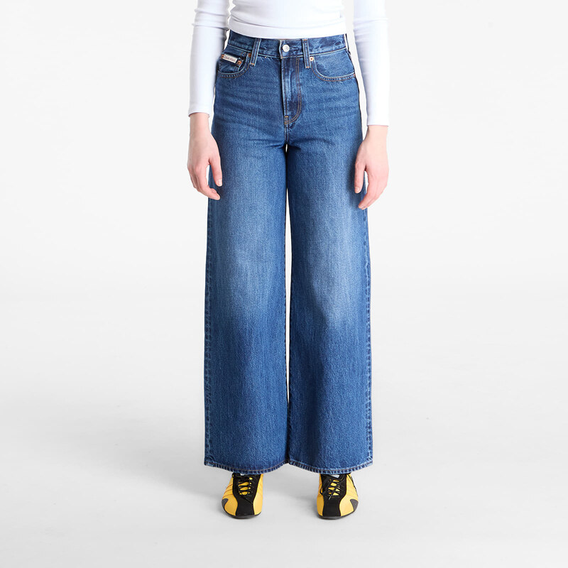 Džínsy Calvin Klein Jeans The Wide Leg Jeans Blue XXS/25 67422696