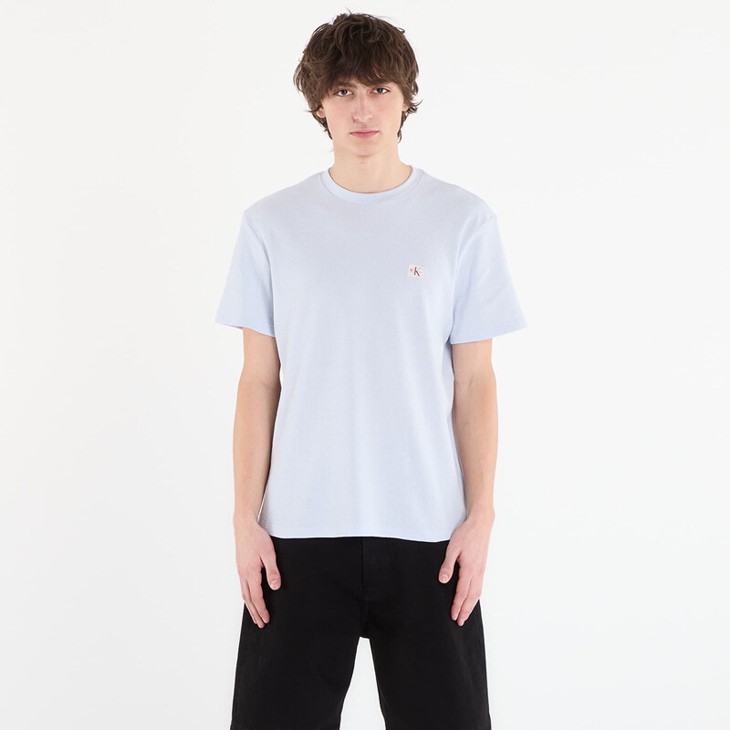 Tričko Calvin Klein Jeans Ss Waffle Badge Crew Tee Blue M 67422716