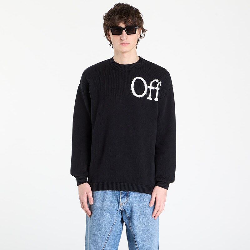Sveter Off-White Cot Ow Shared Logo Knit Crew Black XL 67422458