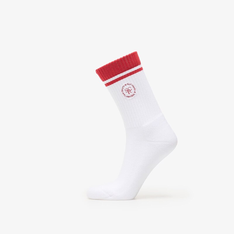 Ponožky Sporty & Rich SRHWC Socks White/ Ruby Universal 67422496