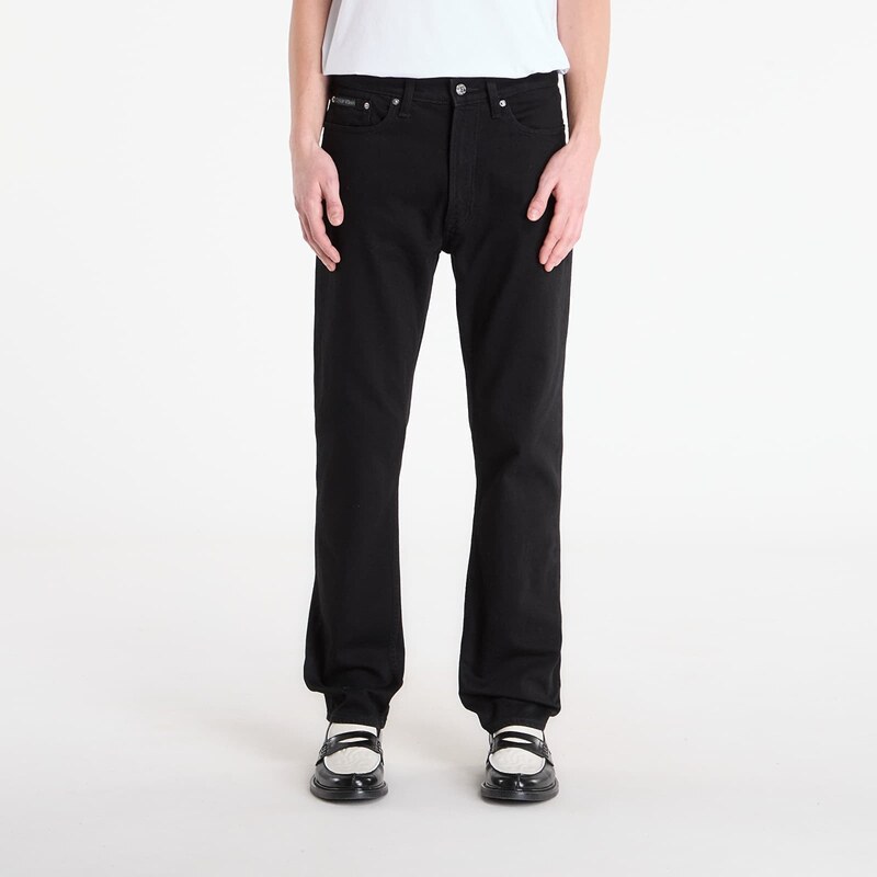 Džínsy Calvin Klein Jeans Standard Straight Ck Jeans Black W34/L34 67422479