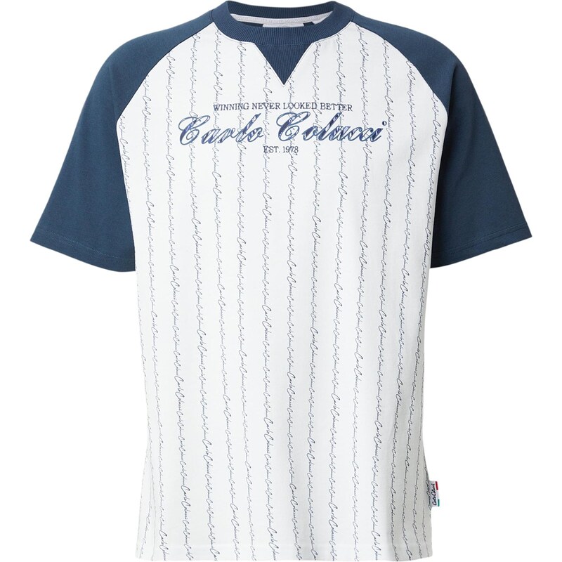Carlo Colucci Tričko Fara enciánová / biela 67015835