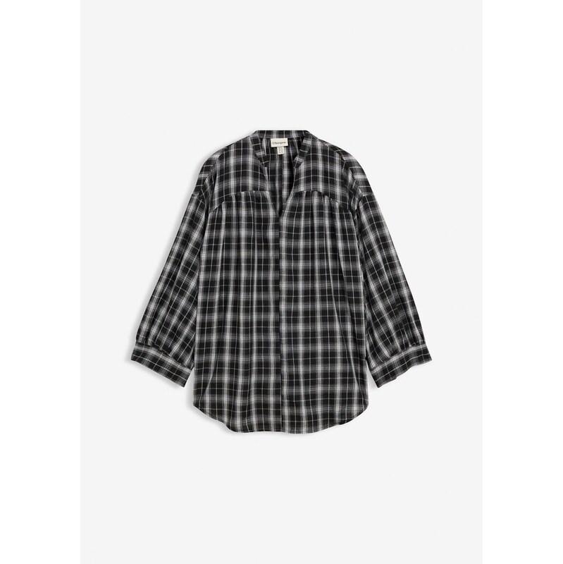 bonprix Dlhá blúzka oversize, farba čierna 67423830