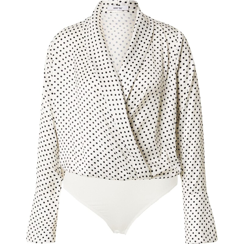ABOUT YOU Blúzkové body Gitta čierna / biela 65206683