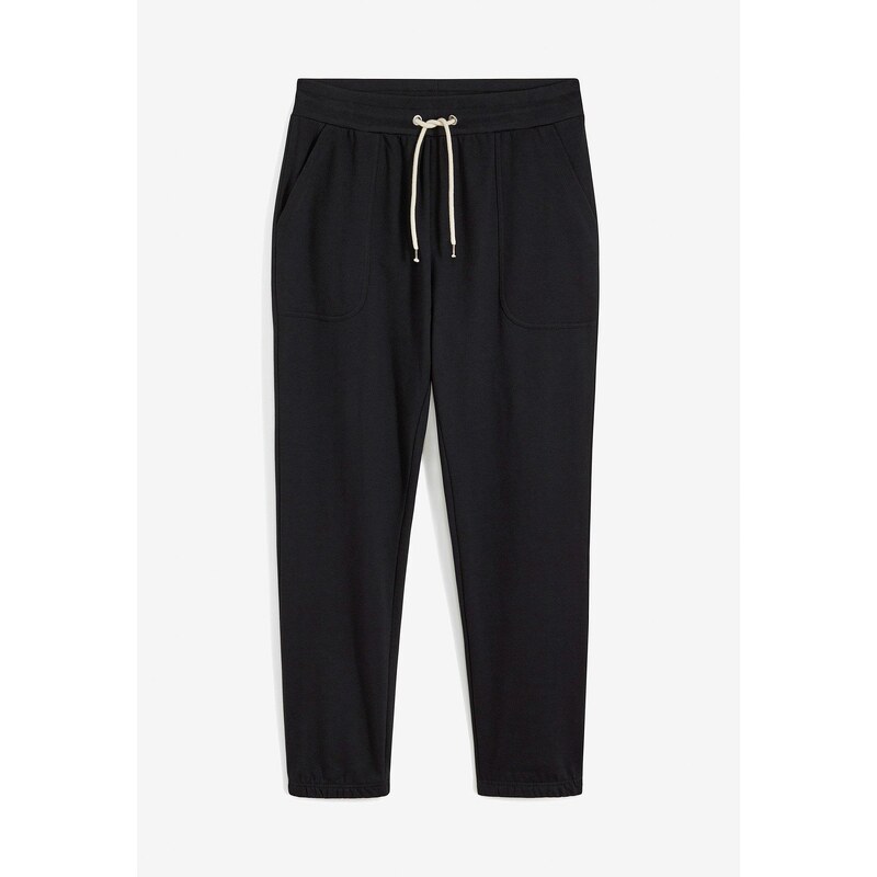 bonprix Joggingové nohavice z čistej bio bavlny, farba čierna 44734310