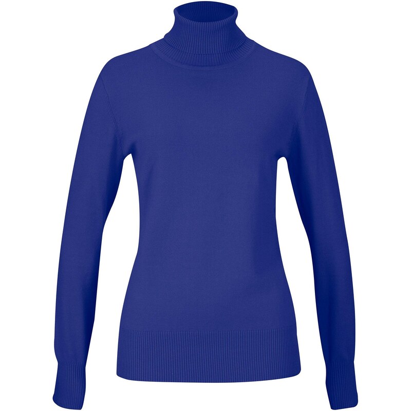 bonprix Rolák, jemne pletený, farba modrá 44791255