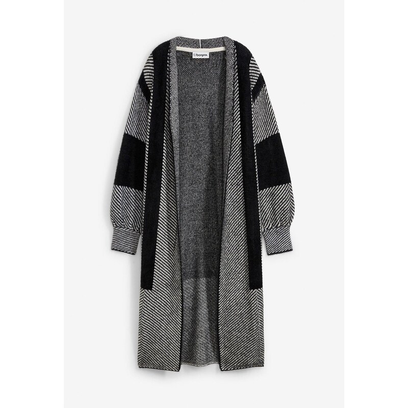 bonprix Pletený kabát, farba čierna 58271866