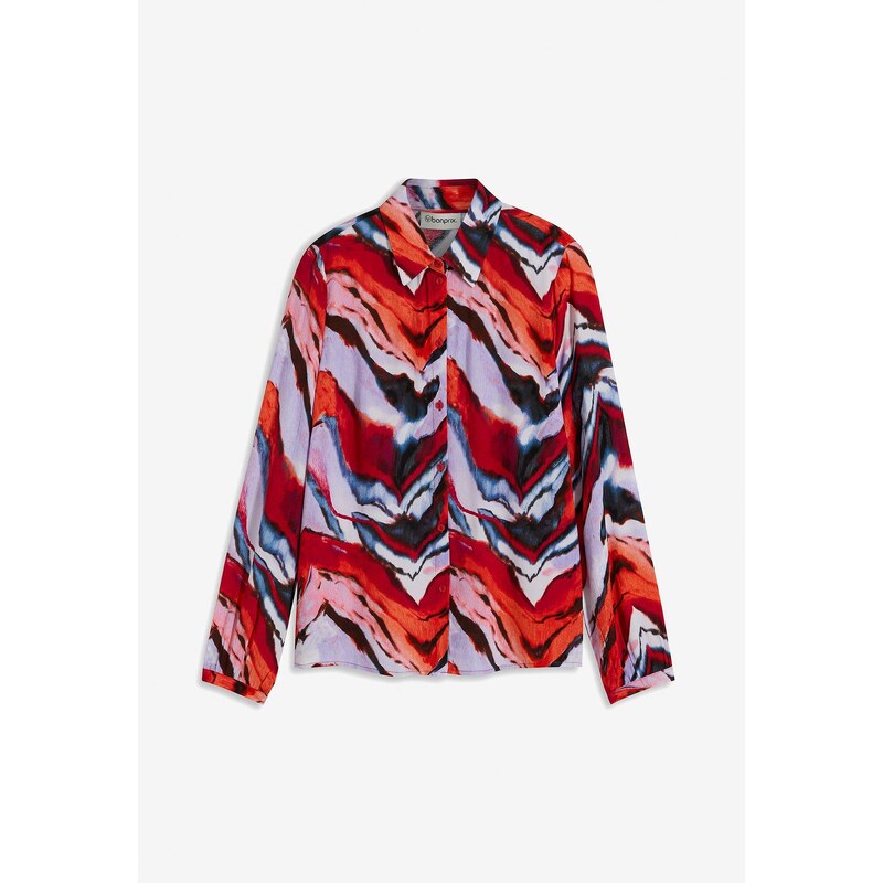 bonprix Blúzka s potlačou, farba fialová 62198437