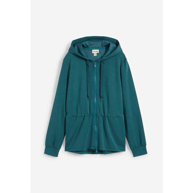 bonprix Mikinová bunda, farba modrá 62972838