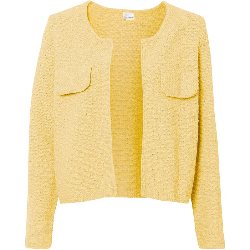 bonprix Hrubo pletený sveter, farba žltá 67426225