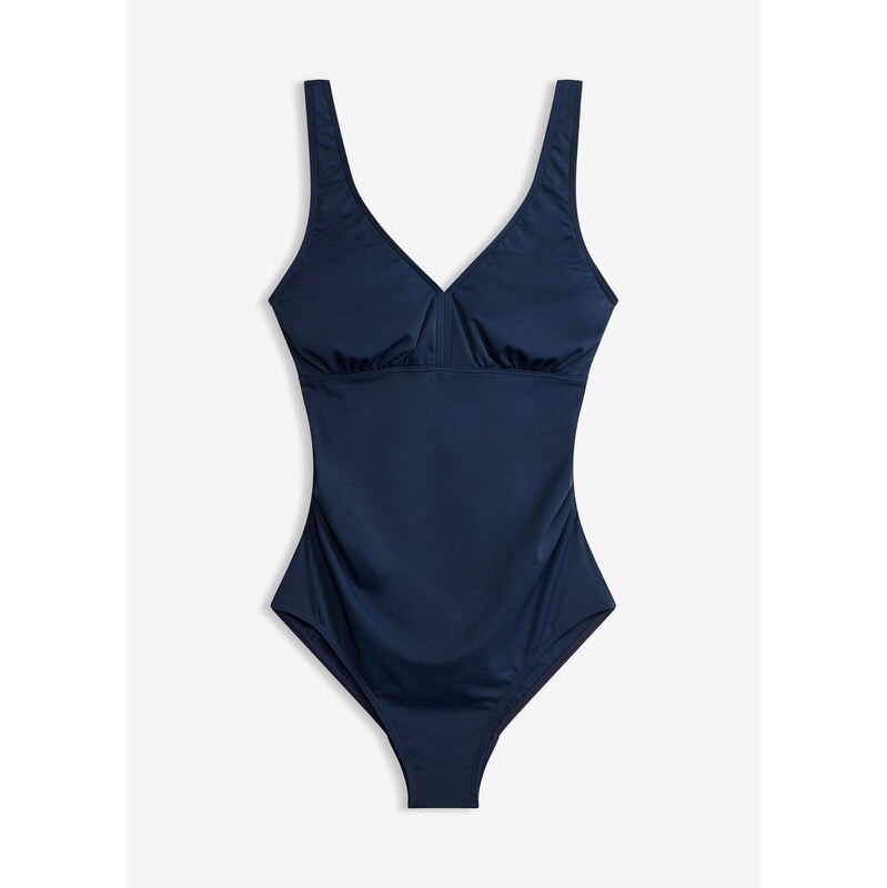 bonprix Materské jednodielne plavky s V-výstrihom, farba modrá 67426273