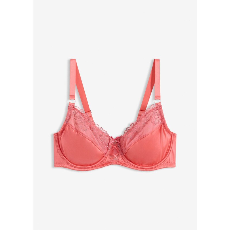 bonprix Podprsenka s kosticami s kvetovanou lesklou výšivkou, farba 67426293