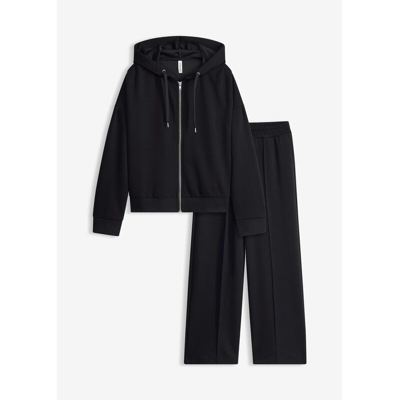 bonprix Domáce oblečenie Scuba, farba čierna 67426288