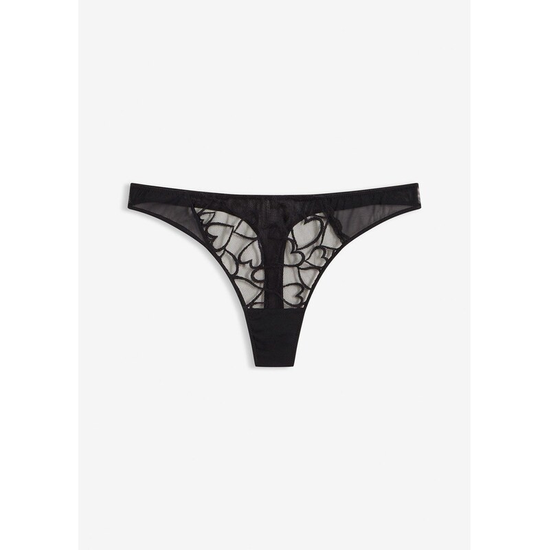 bonprix String nohavičky, mini, farba čierna 67426340