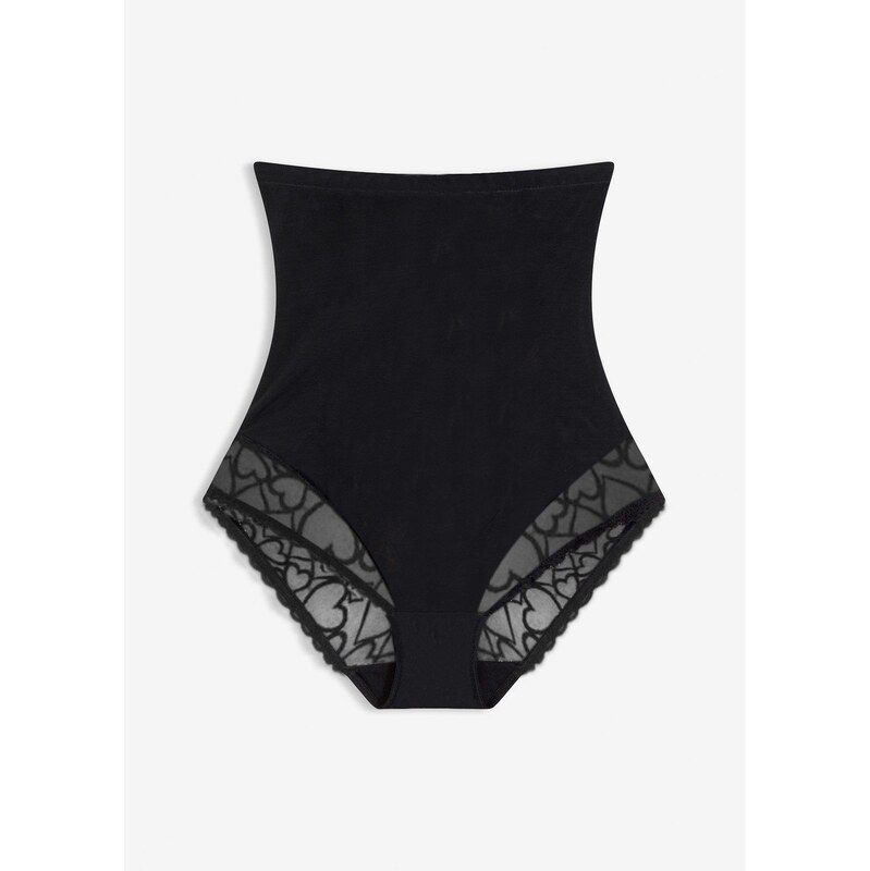 bonprix Sťahovacie nohavičky, silný efekt, so srdiečkovanou čipkou, 67426391