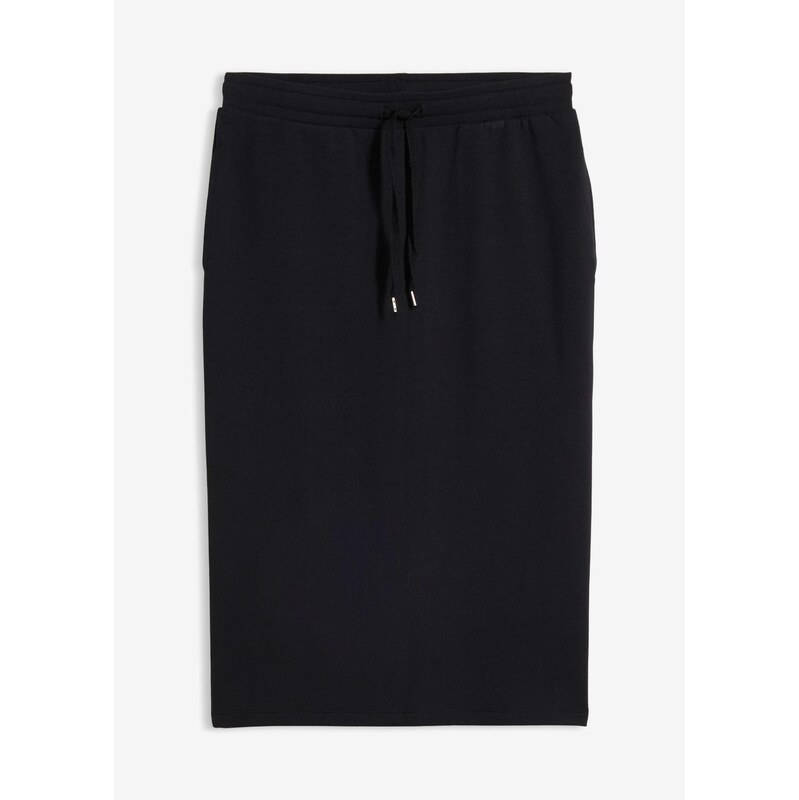 bonprix Mikinová sukňa, farba čierna 67426430