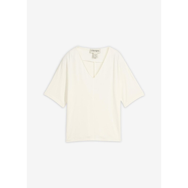 bonprix Tričko z viskózového mixu, farba biela 67426533