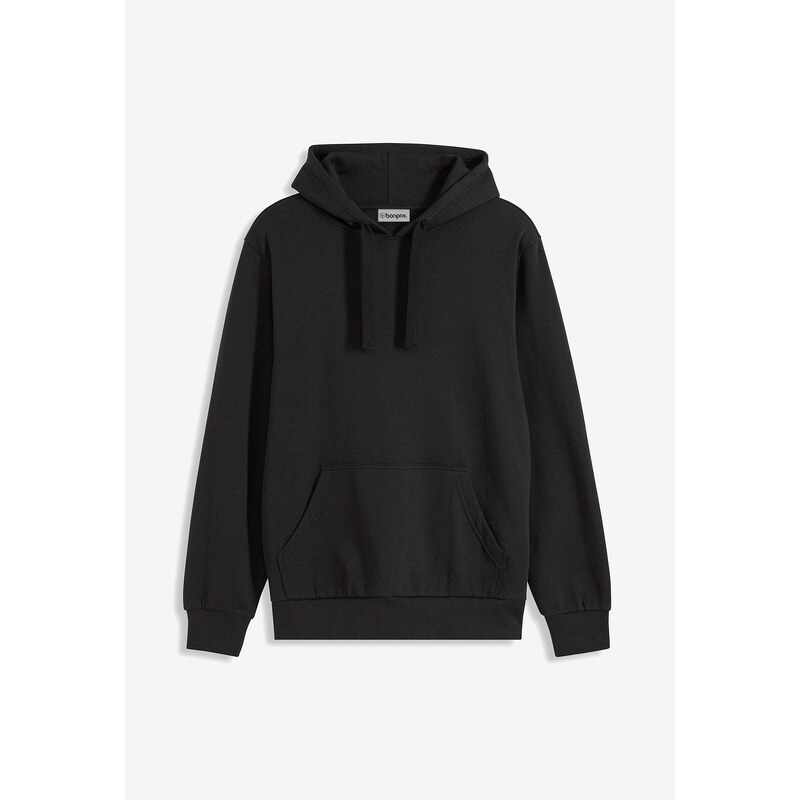 bonprix Mikina s kapucňou, farba čierna 45737312