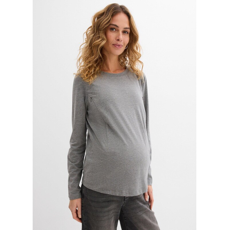 bonprix Tričko s dlhým rukávom, farba čierna 67426448