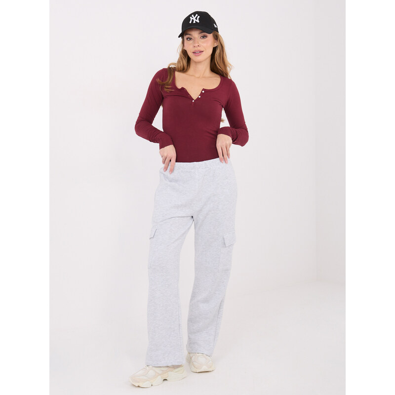 FPrice Nohavice WT SP A1275.02P sivé 67426983