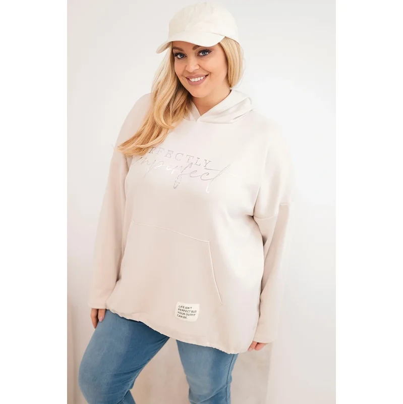Kesi Włoski Dámska plus size mikina s potlačou 67428101