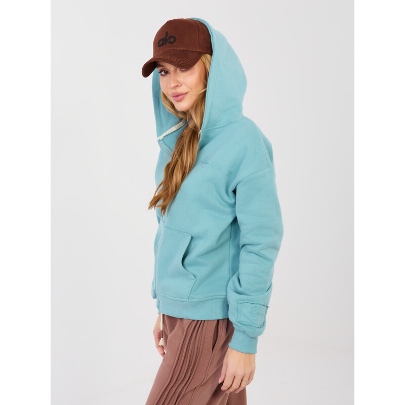 Factory Price Tyrkysová mikina s kapucňou 67428150