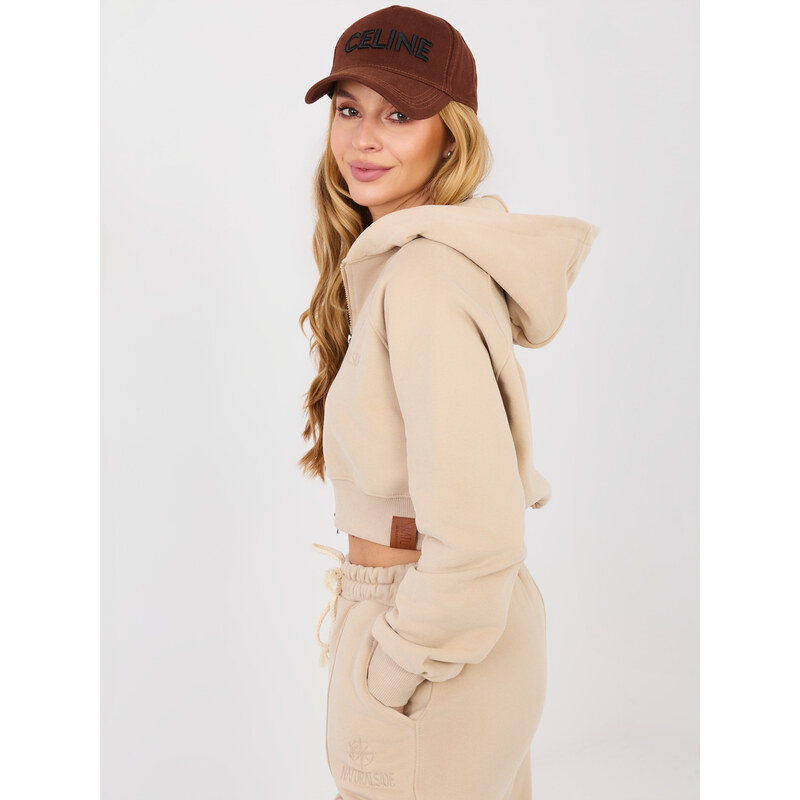 Factory Price Béžový dámsky komplet s kapucňou 67428160