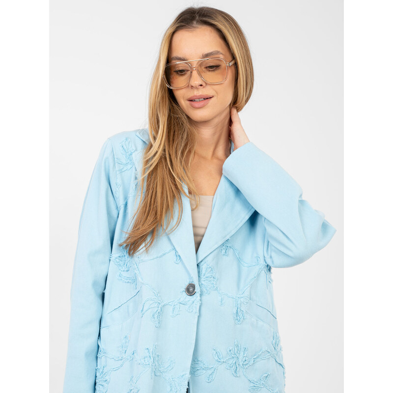 RUE PARIS Svetlomodrý rifľový blazer 67428169