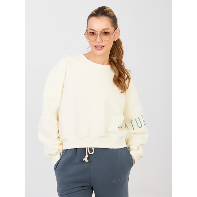 Factory Price Ecru mikina bez kapucne 67428178