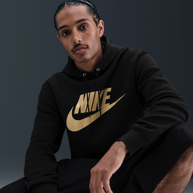 Nike M Club Pullover Fleece Hoodie BLACK 67429632