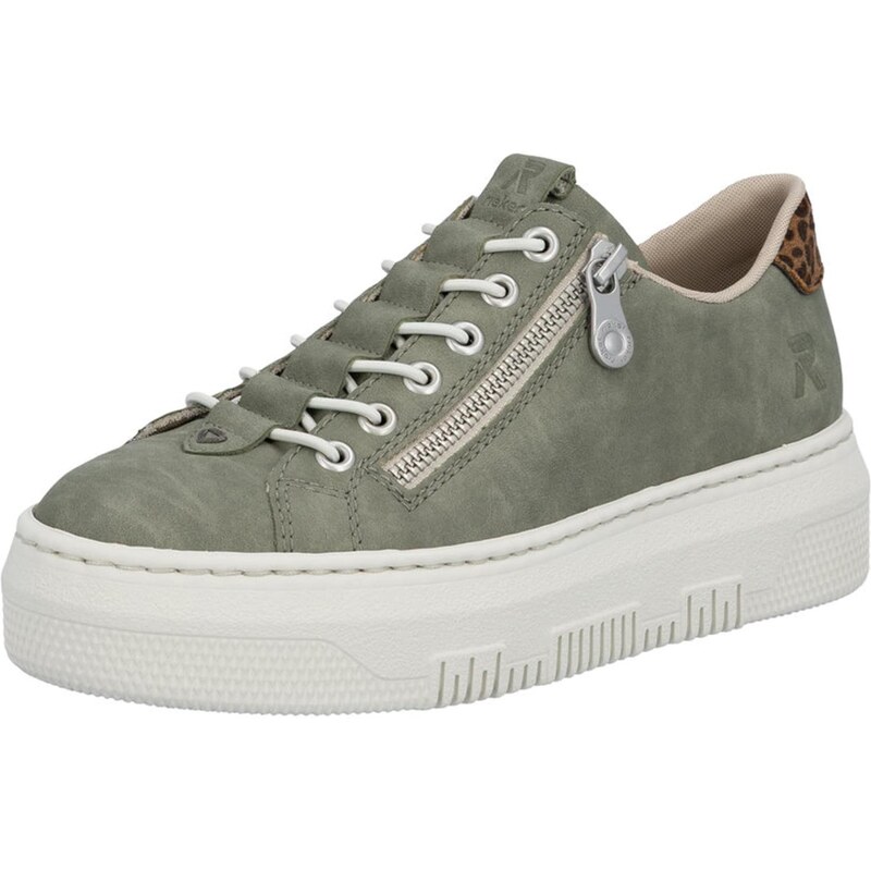 Rieker Nízke tenisky hnedá / koňaková / tmavozelená 49031070