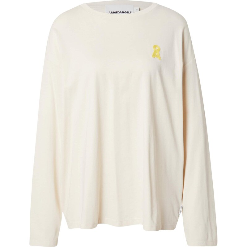 ARMEDANGELS Tričko FIETAA žltá / biela 67436310