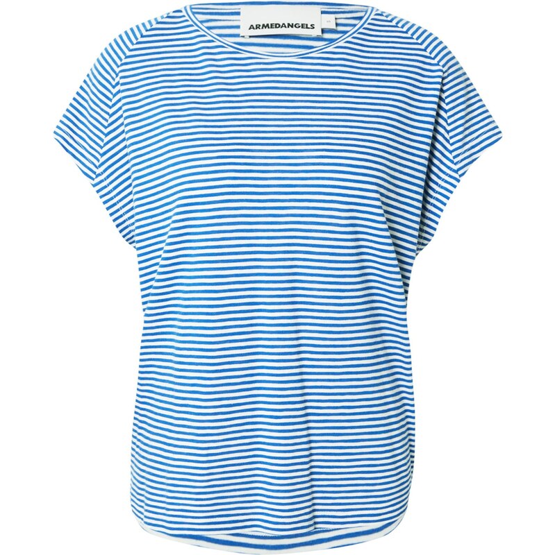 ARMEDANGELS Tričko krémová / kobaltovomodrá 67436315