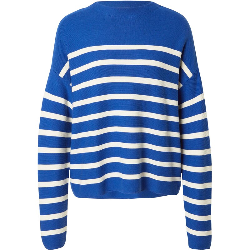 ARMEDANGELS Sveter Merinaa kráľovská modrá / biela 67436325