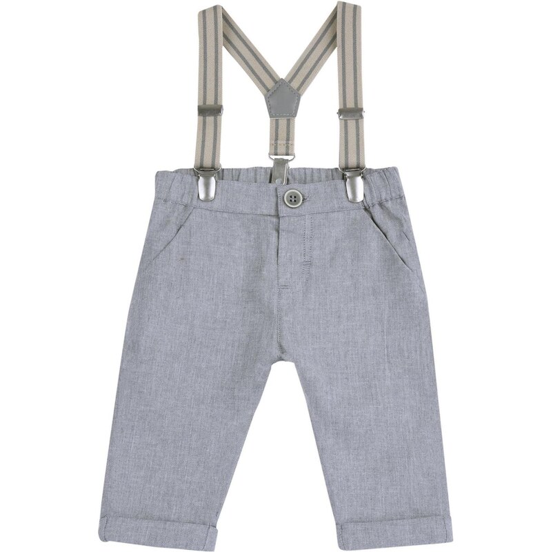 Chicco Nohavice na traky sivá 67436388