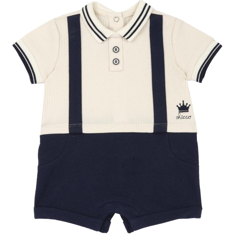 Chicco Overal béžová / námornícka modrá / biela 67436424