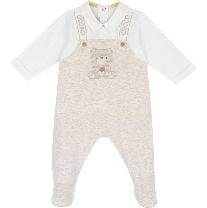 Chicco Overal béžová / biela 67436448