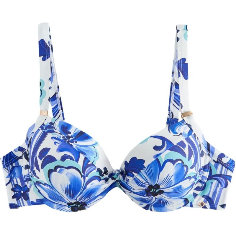 Next Bikinový top modrá / svetlomodrá / biela 67436489