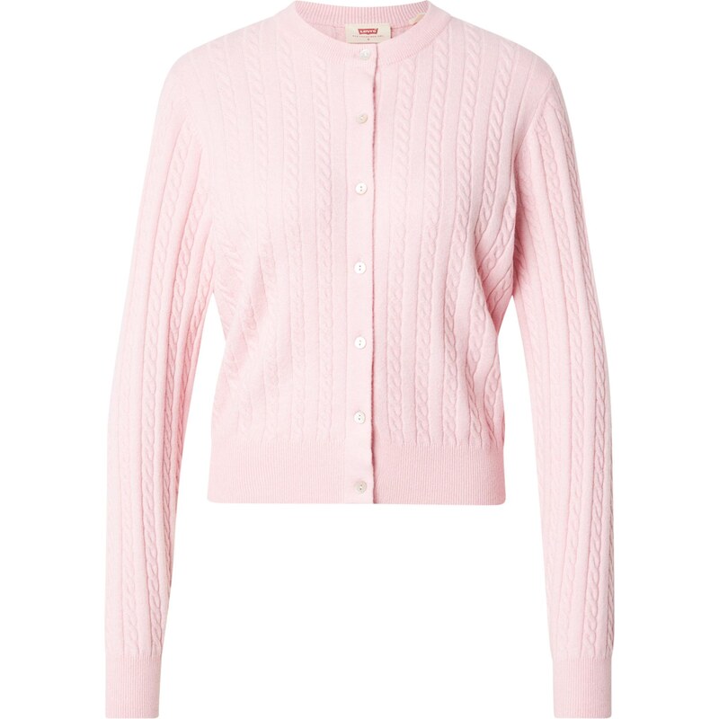 LEVIS Kardigán Supersoft Crewneck Cardigan ružová 67436500