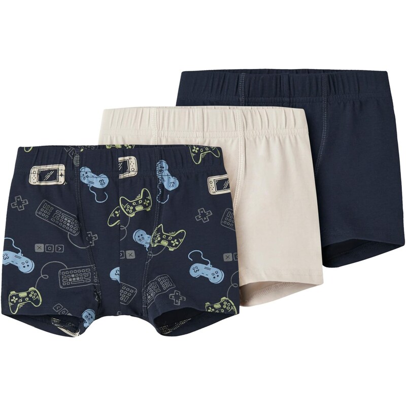 NAME IT Nohavičky námornícka modrá / zafírová / kiwi / biela 67436513