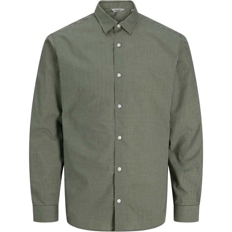 JJ Rebel Košeľa JREBGAVIN olivová / biela 67436525