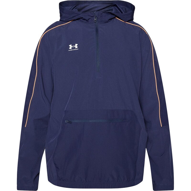 UNDER ARMOUR Športová bunda Challenger tmavomodrá / svetlooranžová / 67436553