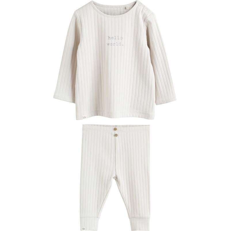 Next Set Hello World svetlosivá / tmavosivá 67436665