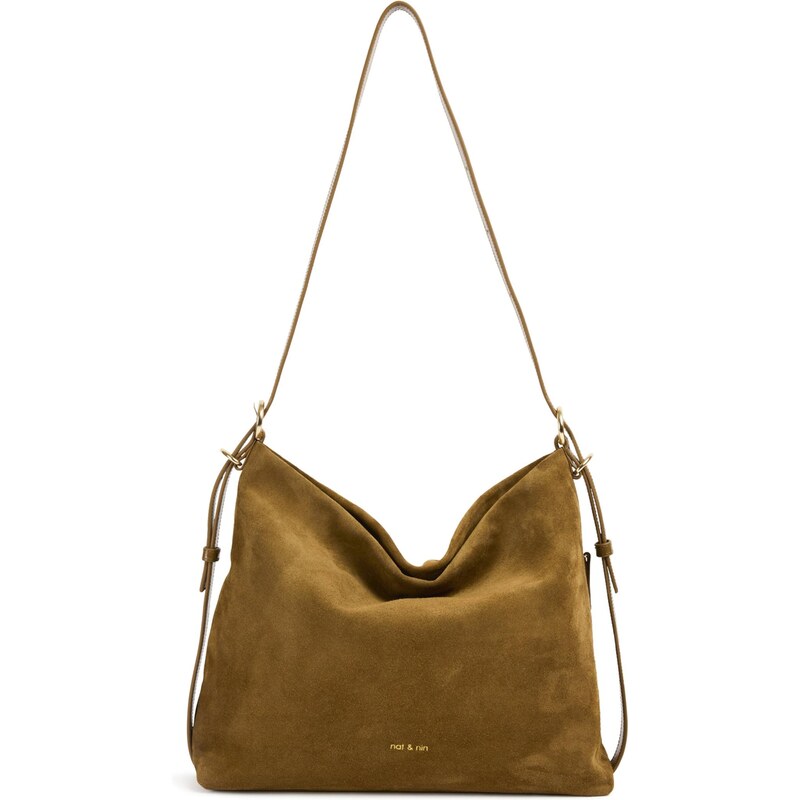 Nat&Nin Taška cez rameno Moreen hnedá melírovaná 67436682