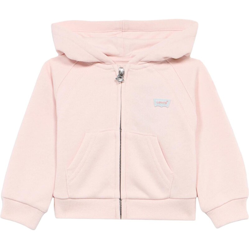 Levis Kids Tepláková bunda MEET AND GREET pastelovo modrá / ružová 67436781