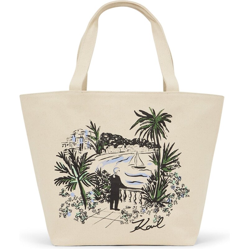 Karl Lagerfeld Shopper krémová / svetlomodrá / tmavozelená / čierna 67436790