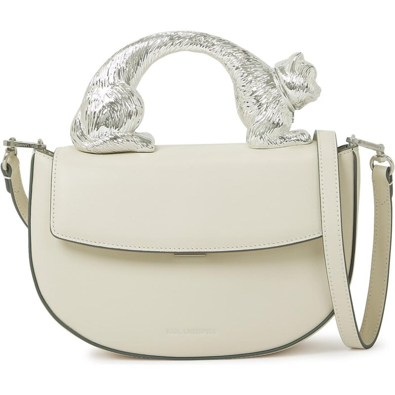 Karl Lagerfeld Taška cez rameno šedobiela 67436804