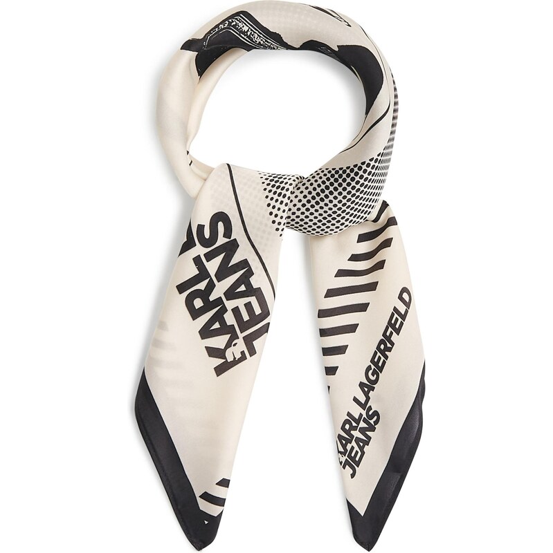 KARL LAGERFELD JEANS Šatka béžová / čierna 67436826