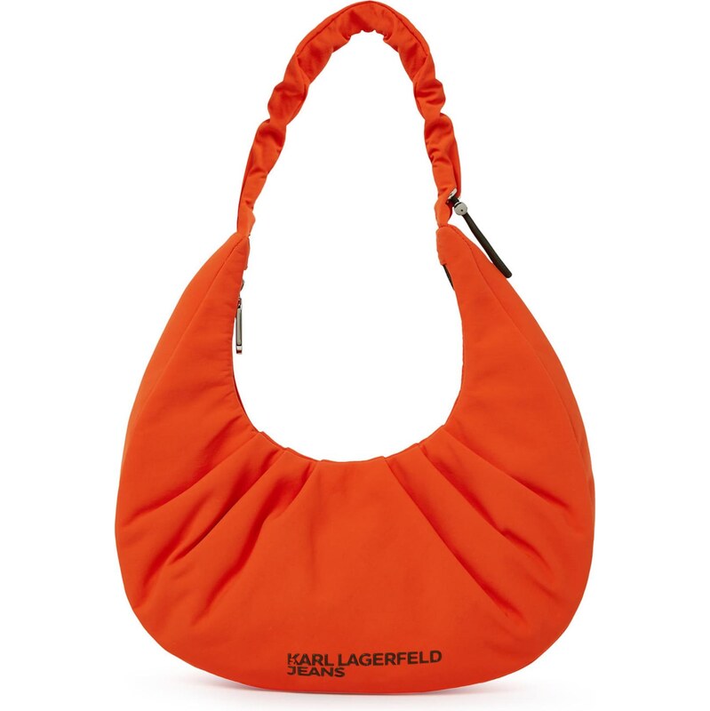 KARL LAGERFELD JEANS Kabelka na rameno oranžovo červená / čierna 67436806