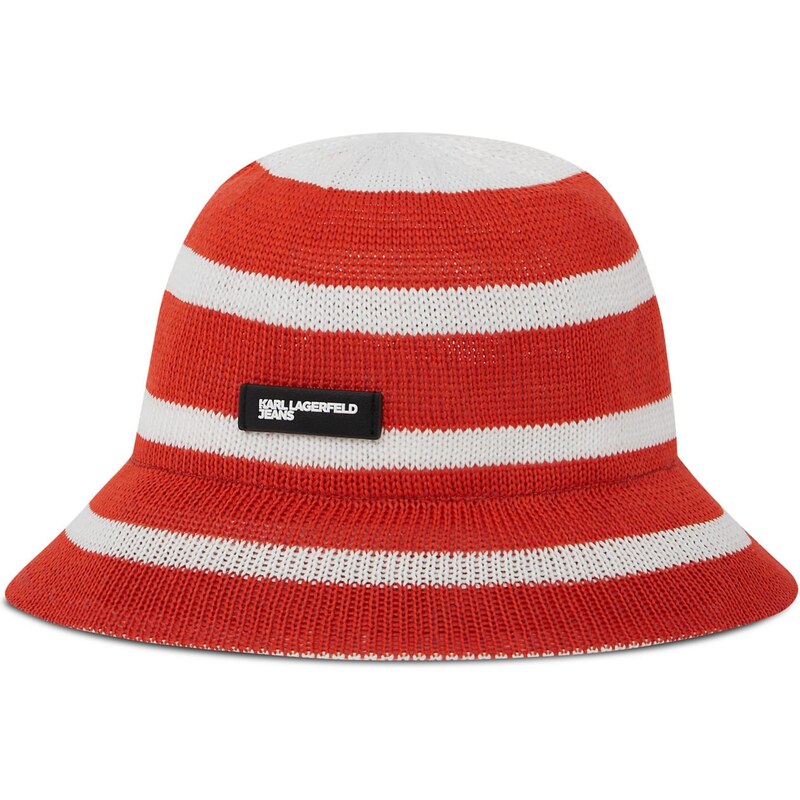 KARL LAGERFELD JEANS Klobúk červená / biela 67436823